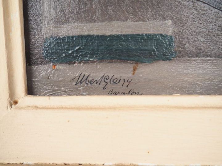 Albert GLEIZES (1881-1953) "Nature morte aux bouteilles, 1916" Huile s