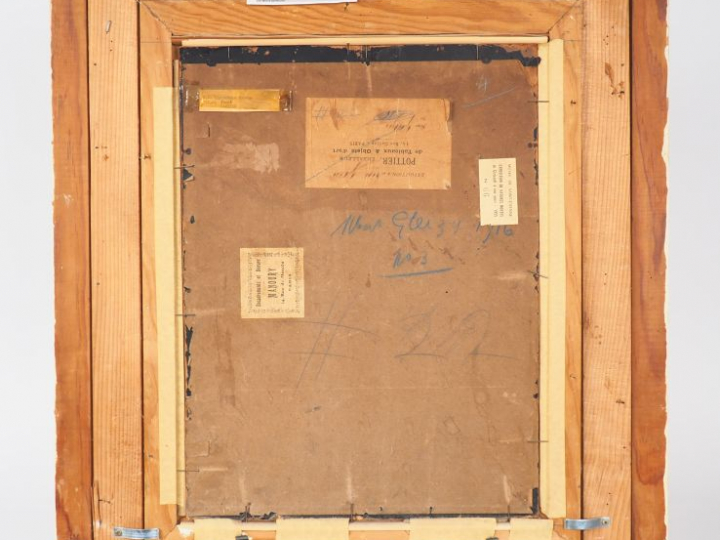 Albert GLEIZES (1881-1953) "Nature morte aux bouteilles, 1916" Huile s