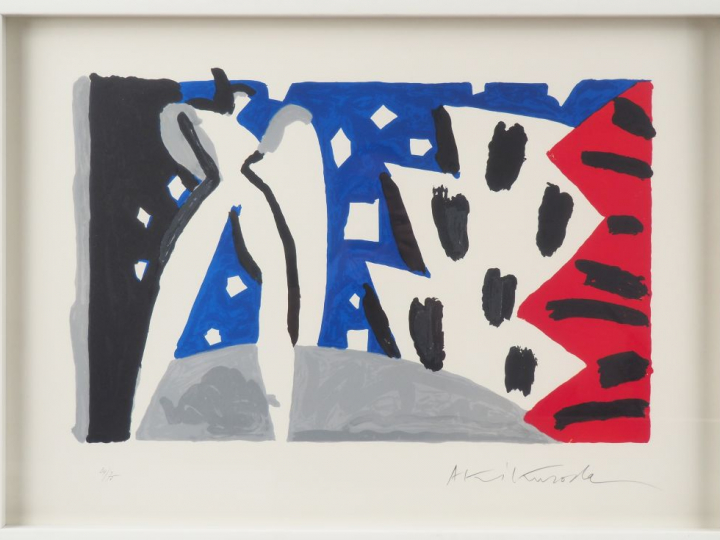 AkI KURODA. "Etude de personnages" Lithographie numérotée 34/75