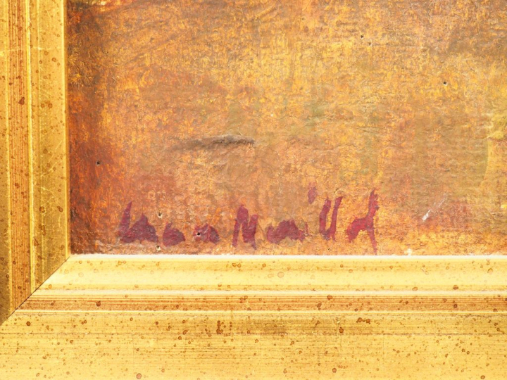 Lucien MAILLOL. "Bouquet de fleurs"  Huile sur toile, signée en bas à 