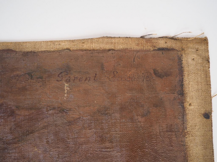 Léon PARENT. "nature morte aux huitres" Huile sur toile, signée en hau