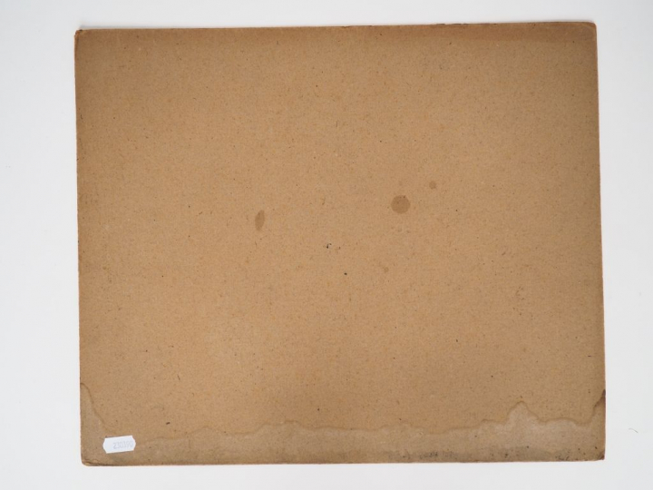 Léon PARENT (attribué à). "femme à la lecture" Huile sur carton Dim. 3