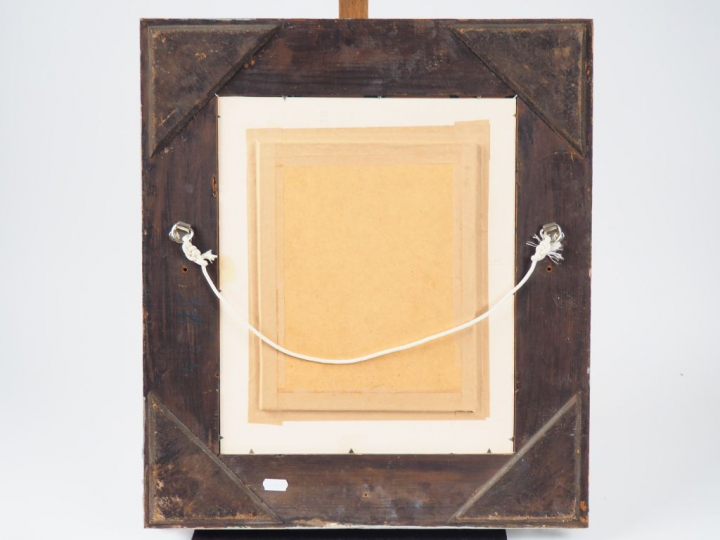 Hélène RIVIERE. "nature morte au bouquet de fleurs" Huile sur panneau,