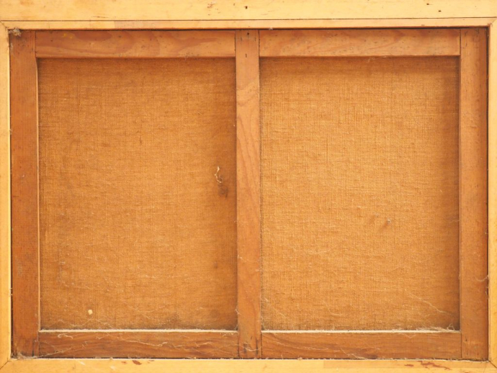 André SUSPLUGAS. "l'Eden". Huile sur toile signée en bas à droite et d