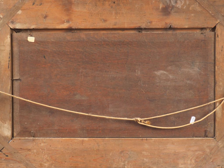 A. TOURNERE. "Marine". Huile sur panneau, signée en bas à droite. Dim.