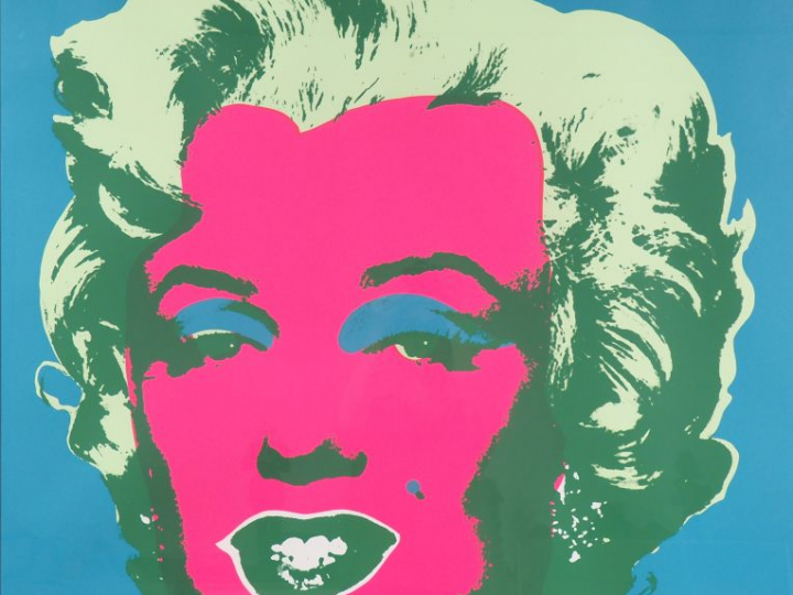 Andy WARHOL.  "Portrait de Marilyn". Impression. Published by Sunday b