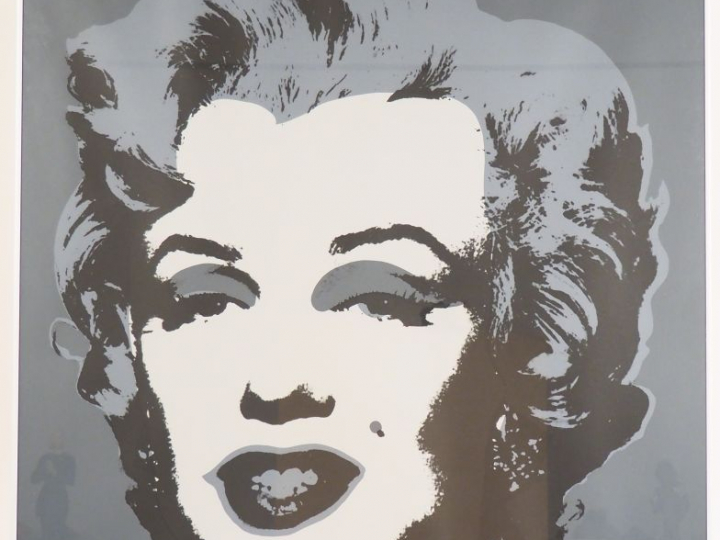 Andy WARHOL.  "Portrait de Marilyn". Impression en couleur. Published 