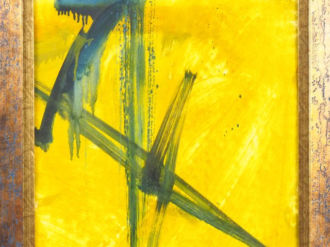 Khatchatrian ZAVEN. "Composition". Aquarelle sur papier. Signée en bas