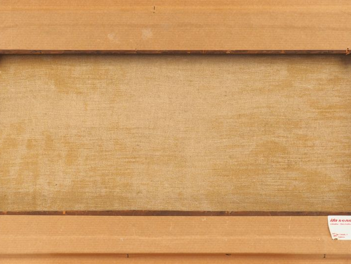 Ecole française XIXème. "Marine" Huile sur toile Dim. 29 x 60 cm