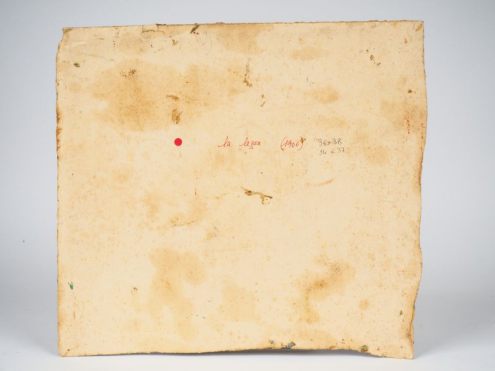 Mario CAVAGLIERI. "La leçon" Huile sur carton, titrée et datée au dos 