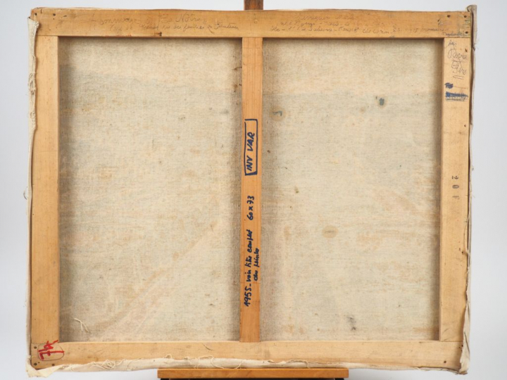 Mario CAVAGLIERI.  "Hommage à Lenôtre, vue d'une fenêtre du château" H