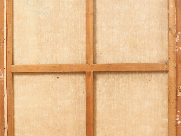 Mario CAVAGLIERI.  "Portrait de mon charron" Huile sur toile, signée e