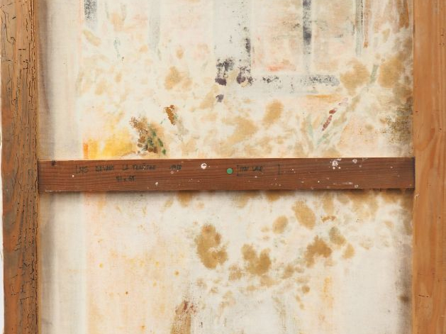 Mario CAVAGLIERI.  "Lys devant la fenêtre" Huile sur toile, signée en 