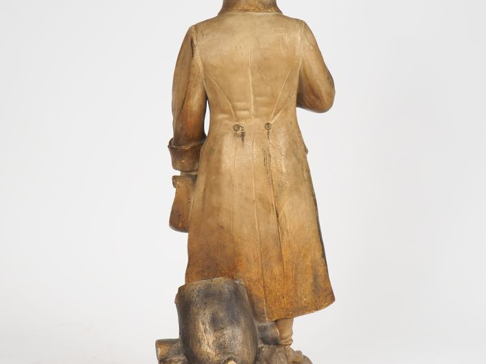 Richard AURILI. "Portrait de Napoléon Bonaparte". Sculpture en stuc. S