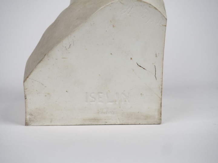 ISELIN. "portrait de Napoléon III" Sujet en biscuit de Sèvres signé et