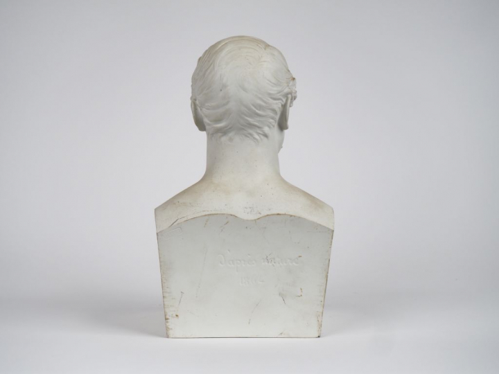 ISELIN. "portrait de Napoléon III" Sujet en biscuit de Sèvres signé et