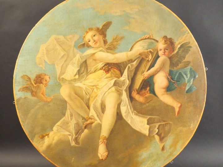 Ecole française du XVIIIè entourage de Charles Michel Ange Challes  Ur