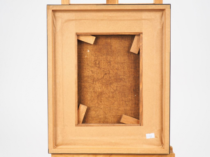 Ecole espagnole XIXème.  "portrait de jeune femme" Huile sur toile  Di