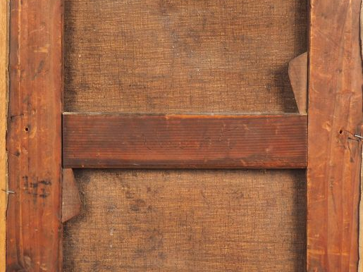 G. VINCENTI. "Le troubadour". Huile sur toile, signée au milieu en bas