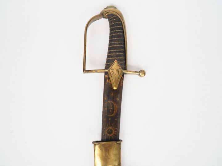 Sabre à la hussarde ancien régime ou révolutionnaire pour bas officier