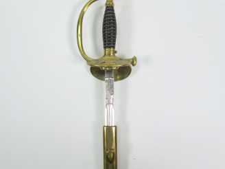 Vente aux enchères Belle épée à clavier d’officier époque second Empire, monture en bronz