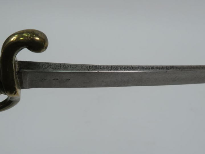 Sabre briquet modèle AN XI fabrication « Manufacture impériale du Klin