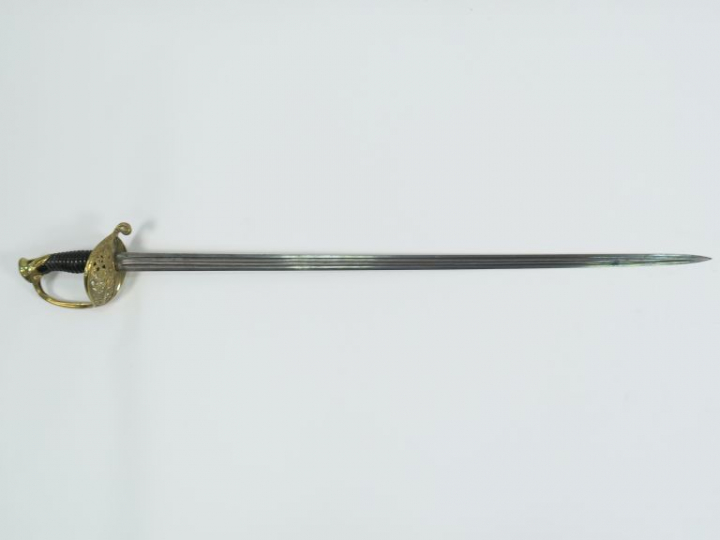 Sabre d’officier supérieur d’infanterie modèle 1855, lame droite symét