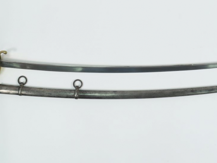 Sabre troupe de cavalerie légère au règlement de 1816. Monture en bron