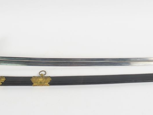 Sabre de luxe d’officier de marine modèle 1853 début troisième républi