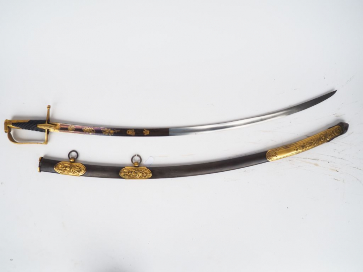 Sabre type officier de hussard ou de cavalerie légère dit « à l’allema