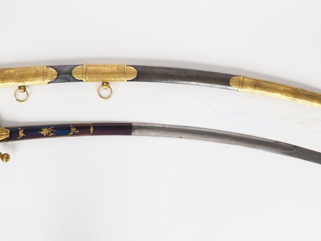 Sabre type officier de cavalerie légère époque consulat, belle lame à 