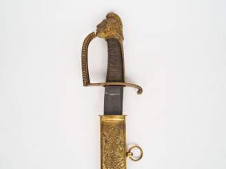 Vente aux enchères Reconstitution hétéroclite moderne d’un sabre de récompense qui aurait