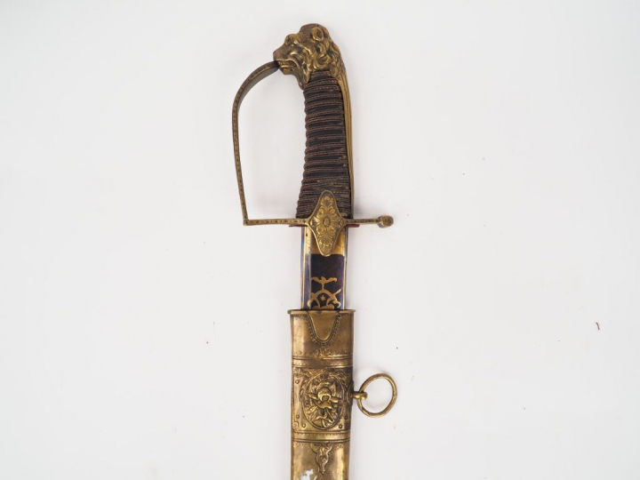 Sabre composite atypique dans le goût des officiers de cavalerie légèr