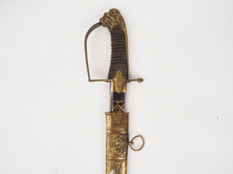 Vente aux enchères Sabre composite atypique dans le goût des officiers de cavalerie légèr