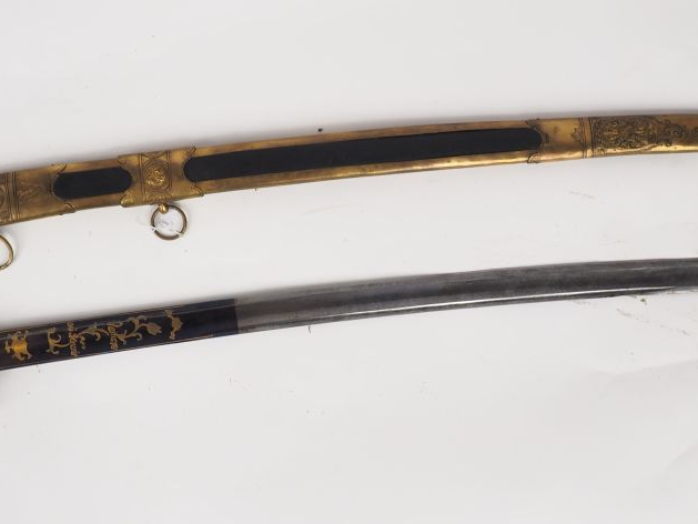 Sabre composite atypique dans le goût des officiers de cavalerie légèr
