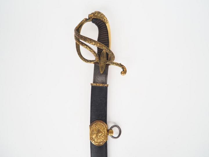 Sabre type officier de cavalerie tardif (restauration/second empire) à