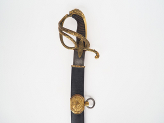 Vente aux enchères Sabre type officier de cavalerie tardif (restauration/second empire) à