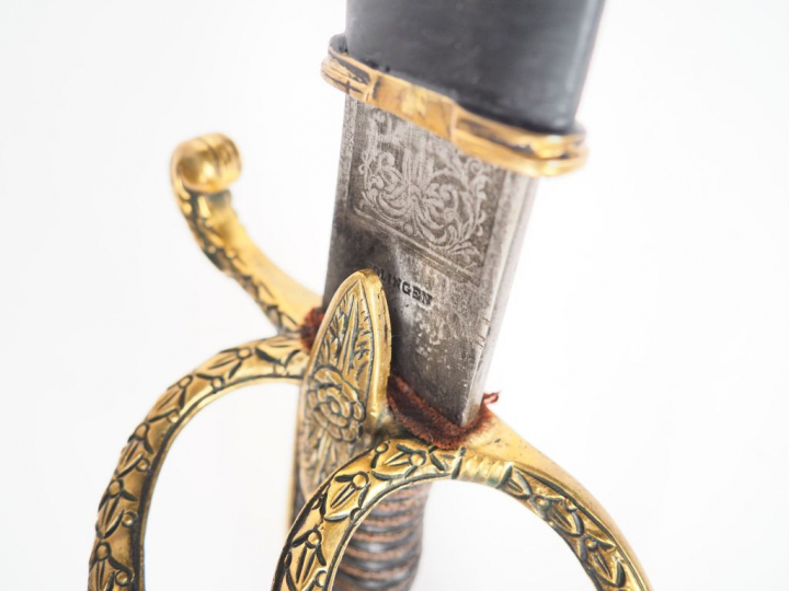 Sabre type officier de cavalerie tardif (restauration/second empire) à