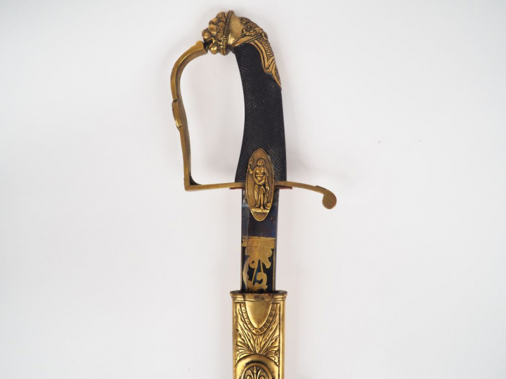 Belle reproduction d’un sabre de récompense des officiers généraux sou