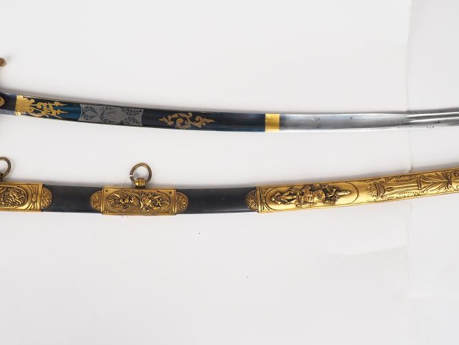 Belle reproduction d’un sabre de récompense des officiers généraux sou