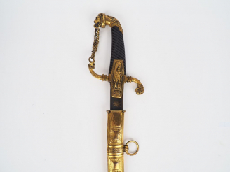 Vente aux enchères Reconstitution moderne d’une sabre de luxe ou de récompense pour offic