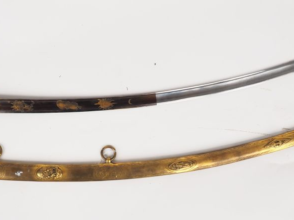 Sabre d’officier de cavalerie légère époque consulat, arme montée bron