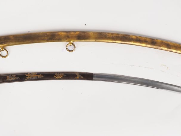 Sabre d’officier de cavalerie légère époque consulat, arme montée bron