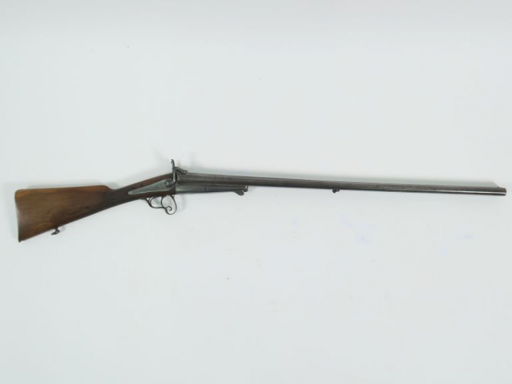 Fusil de chasse juxtaposé à chien système Lefaucheux en calibre 16 à b