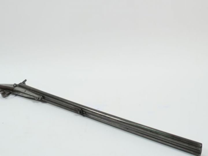 Fusil de chasse juxtaposé à chien système Lefaucheux en calibre 16 à b