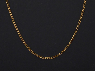 Vente aux enchères Chaine en or jaune, maille gourmette. Long. 46,5 cm Poids. 4,45 g   