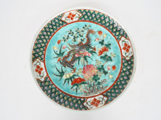 Vente aux enchères Chine, vers 1900  Coupe en porcelaine et émaux polychromes à décor de 