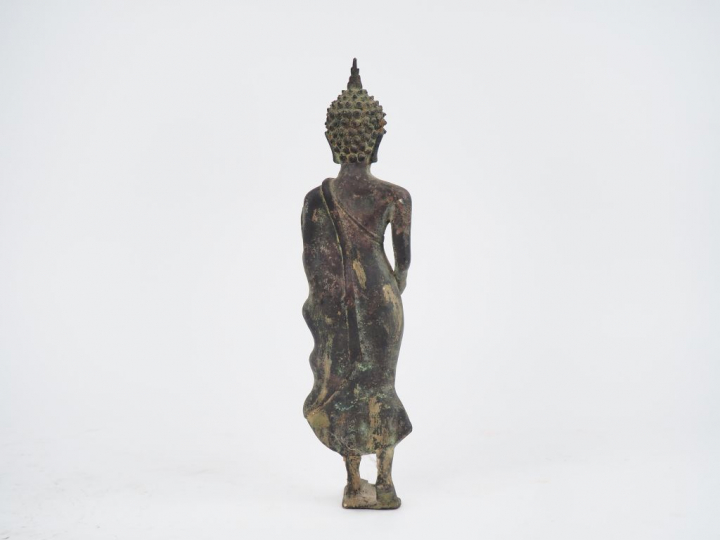 Thaïlande, style de Sukhothai XXe siècle Sujet en bronze représentant 