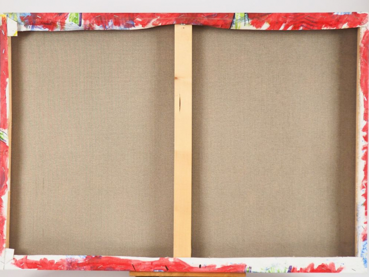 CAVADONE. "Sans titre". Huile sur toile, signée en bas à droite. Dim. 