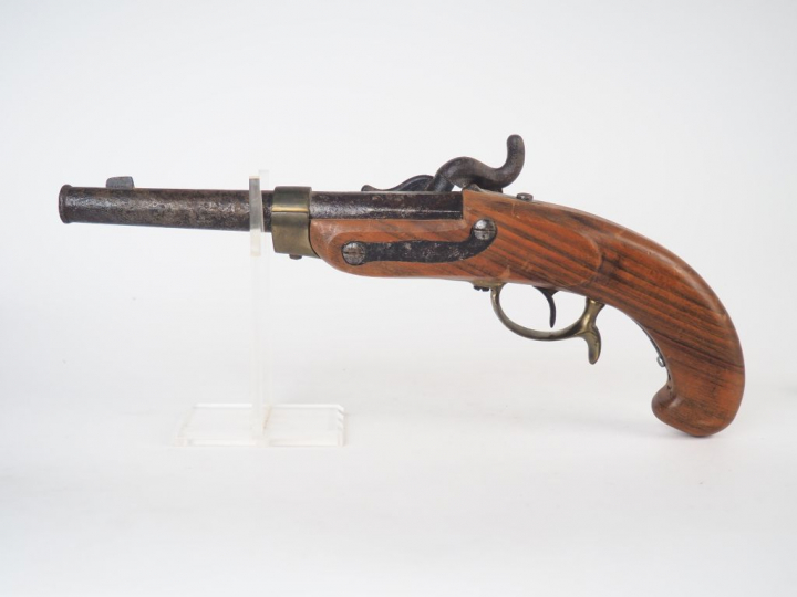 Gros pistolet à percussion réglementaire prussien modèle 1850 fabriqué